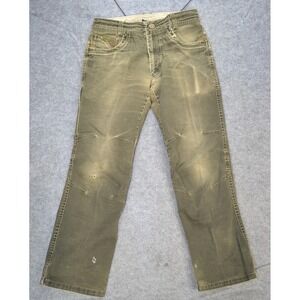KUHL Easy Rydr Pants Mens 31x30 Olive Green Patina‎ Dye Gusseted Crotch Workwear